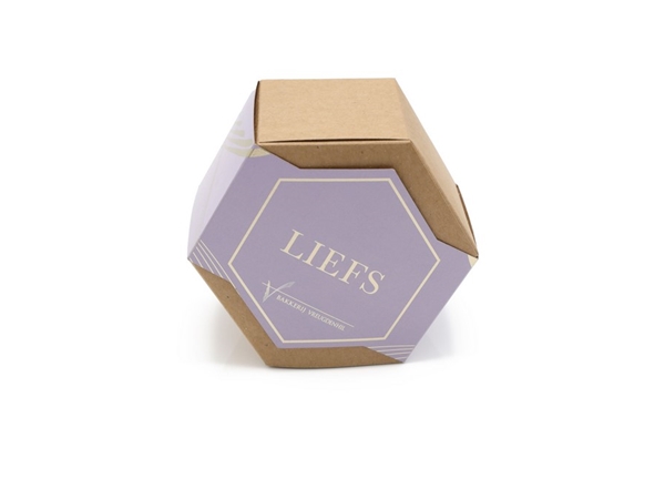 Doosje tekst: Liefs paars)