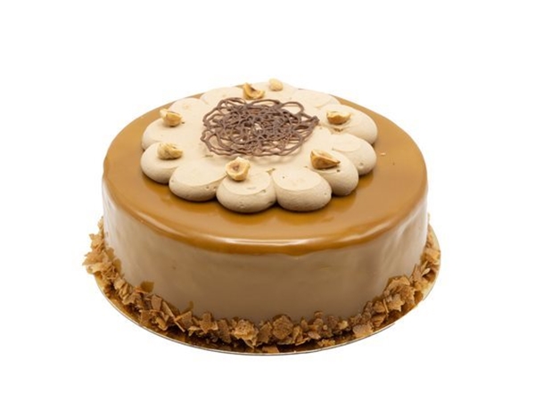 Hazelnoot praliné taartje