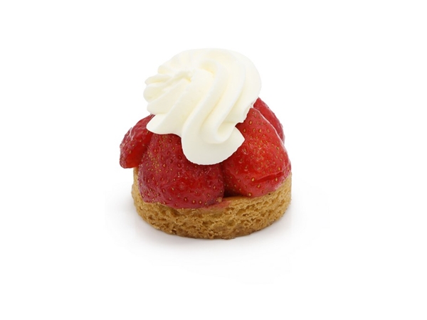 Aardbei fruity met slagroom
