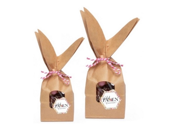 Paashaas zakje chocolade middel